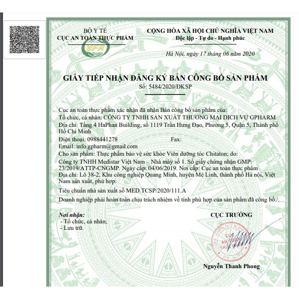 CHÍNH HÃNG VIÊN DƯỠNG TÓC CHITATON