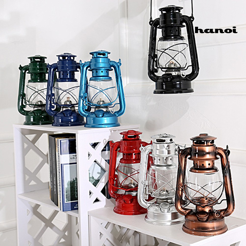 Đèn Dầu Cổ Điển 25cm Treo Trang Trí Lều Cắm Trại