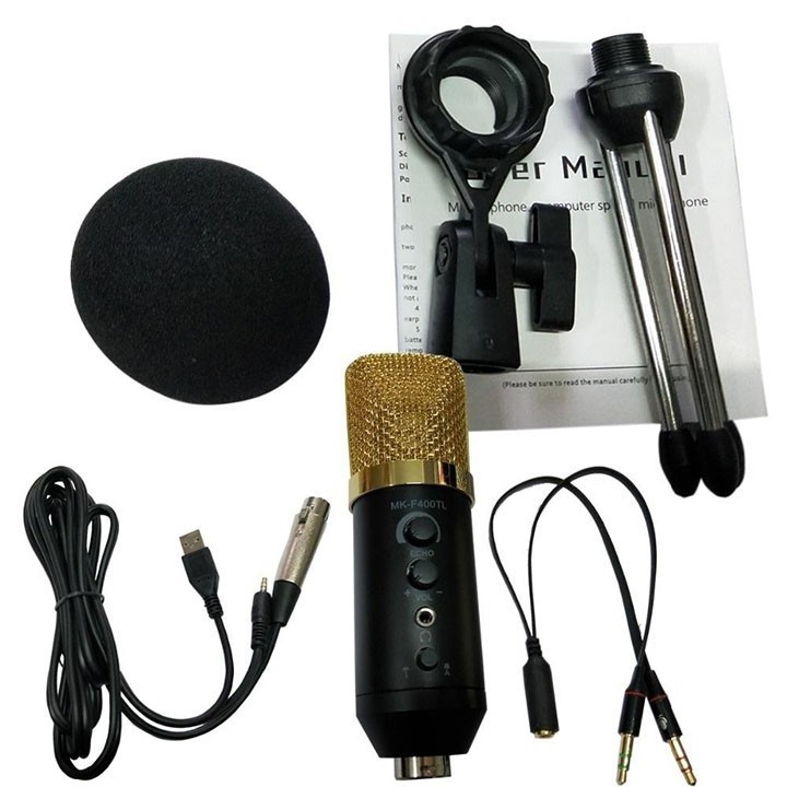 thu âm MK-F400 Micro karaoke - thu âm MK-F400 không cần soundcard