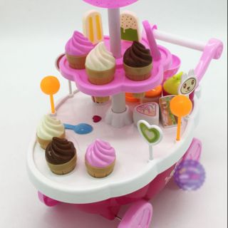 Bộ đồ chơi xe kem CÓ NHẠC- Món quà tặng đáng yêu cho bé gái