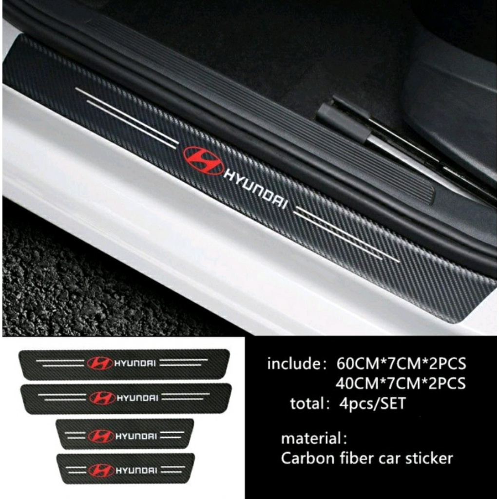 Nẹp Dán Vân Carbon Chống Trầy Xước Bảo Vệ Bậc Cửa Xe Hơi/ Bảo Vệ Cốp Sau Xe Hơi Cho Nhiều Hãng Xe