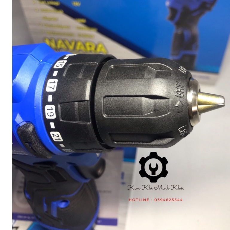 Máy khoan pin cầm tay không chổi than Navara 18V NVR-7001| Hàng chính hãng, bảo hành 12 tháng