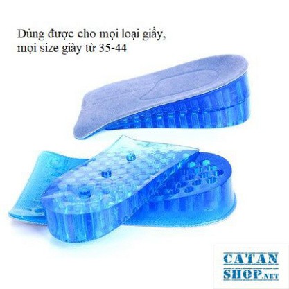 Lót Giày tăng chiều cao ❤️FREESHIP❤️ Combo 4 miếng lót giày silicon gel siêu êm ái GIÀY ĐỘN giày cao độn gót