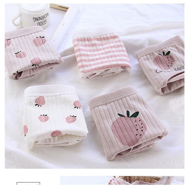 Quần Lót Nữ Cotton Co Dãn 4 Chiều Quả Dâu CuTe HotTrend