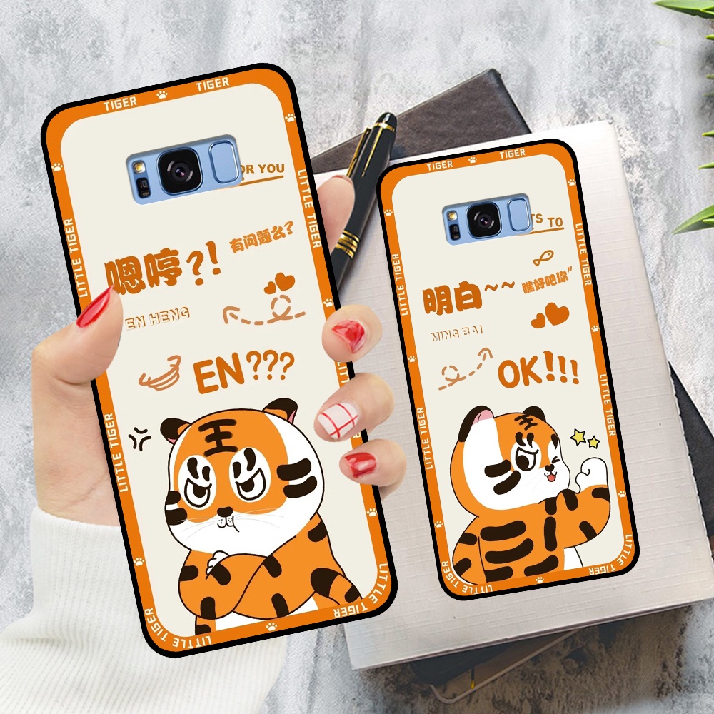 Ốp lưng Samsung S8 / S8 Plus / S8+ in hình cặp đôi doremon, hổ, khủng long dễ thương