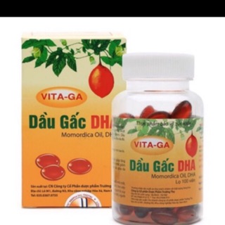 DẦU GẤC DHA VITA-GA LỌ 100 viên