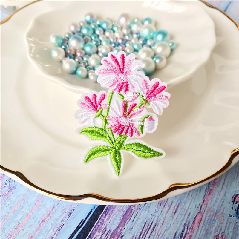 Miếng vá ủi quần áo hình hoa nở seri 02 xinh xắn