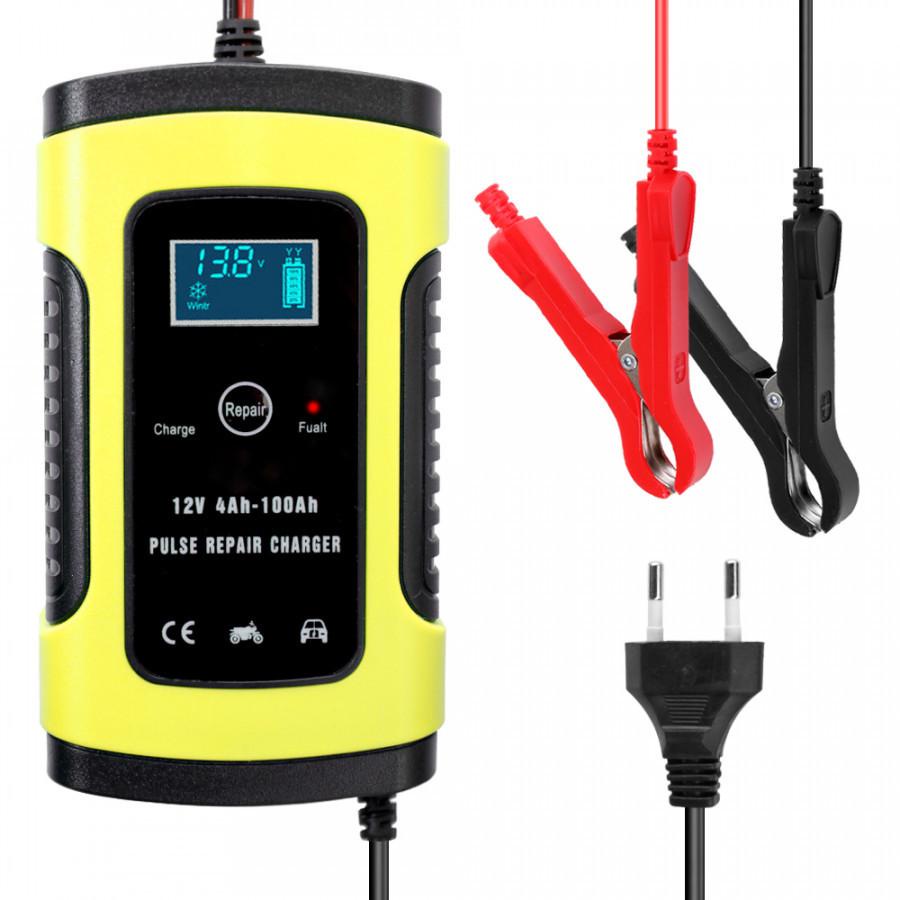 Sạc bình ắc quy 12V 100AH ANHTCZYX cho ô tô xe máy DÒNG SẠC NHANH 6A CÓ QUẠT TẢN NHIỆT kèm chức năng khử sunfat tự ngắt