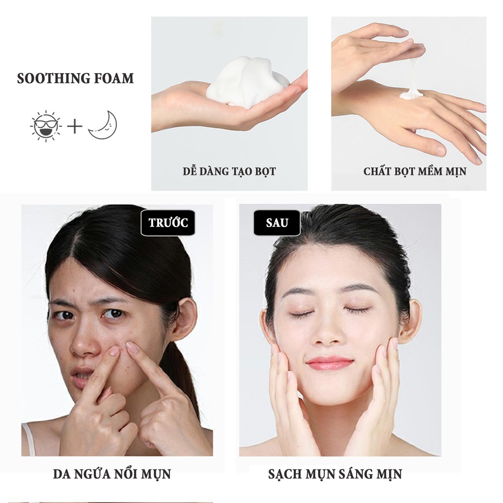 Bộ Sữa Rửa Mặt Ngày Đêm Cao Cấp CIYAOO 💝FREESHIP💝 Dưỡng ẩm, Trắng da và Ngừa mụn (100g x 2chai) QX0010 | BigBuy360 - bigbuy360.vn