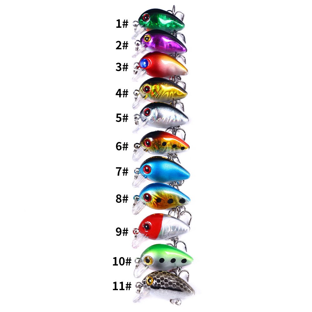 Mồi câu cá nhân tạo 3cm / 1.5G thiết kế độc đáo tiện dụng