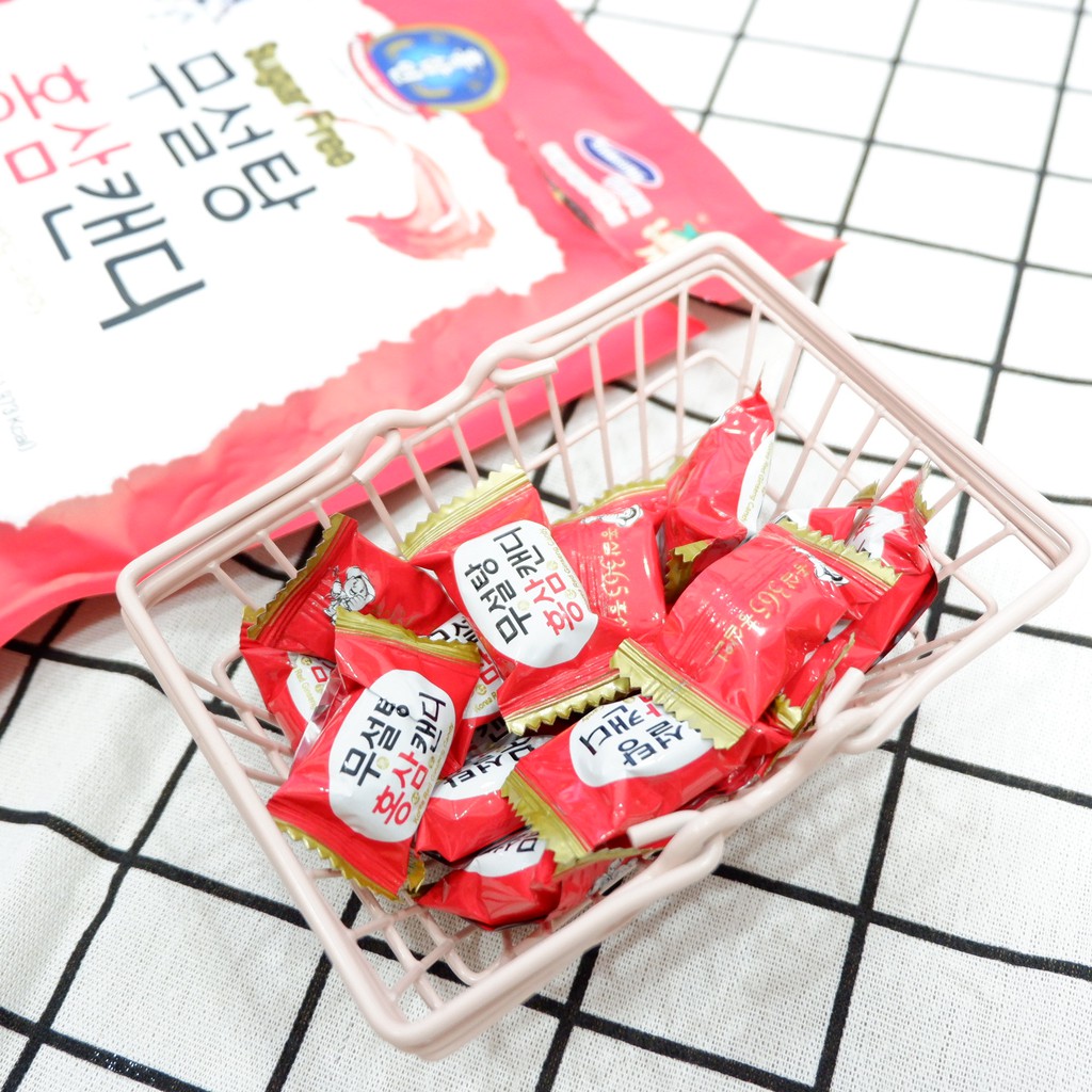 Kẹo hồng sâm Hàn Quốc không đường 365 Sugar Free Korea Red Gisneng Candy 500g NPP Chính Hãng - Shop1988