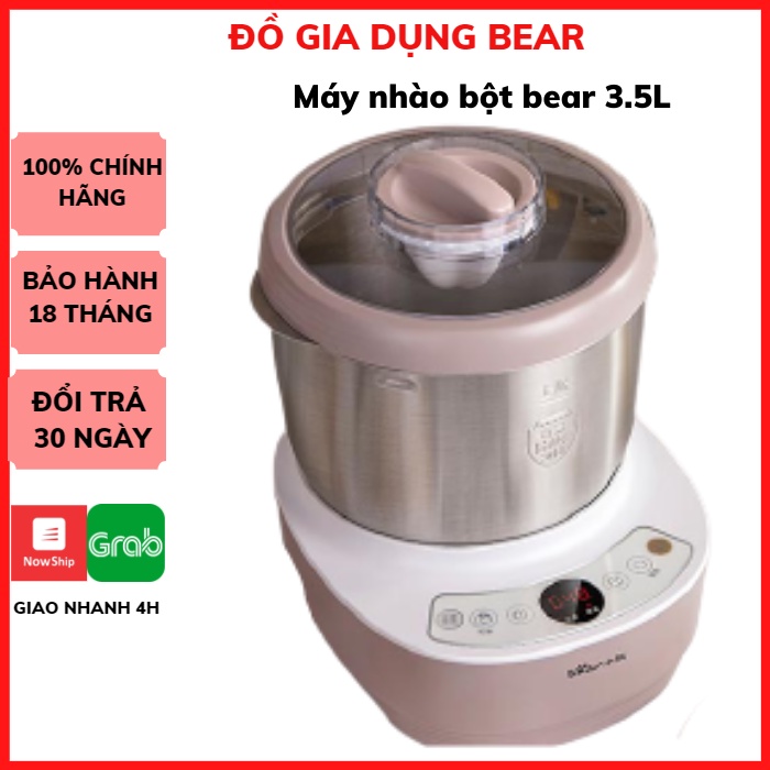 Máy Nhào Nhồi Bột Bear Mini ( Bản Quốc Tế)_ Gồm 3 kích cỡ 3L,5L, 7L_Máy Đánh Trộn Bột Tự Động Bear_Bảo Hành 18 Tháng