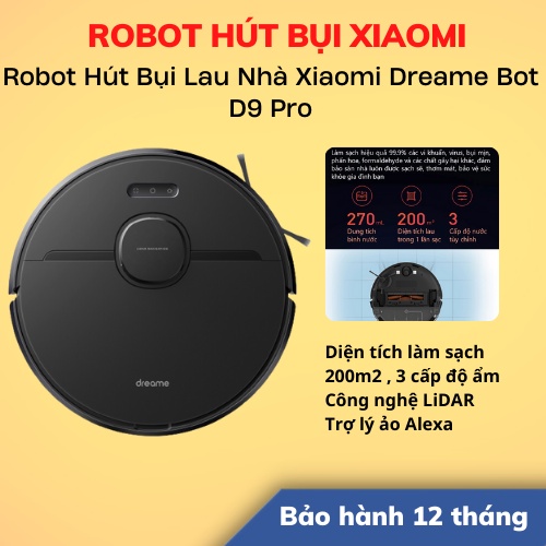 [Hỏa Tốc - HCM] Robot Hút Bụi Lau Nhà Xiaomi Dreame Bot D9 Pro | Hàng Chính Hãng | Bảo Hành 12T | LSB Store