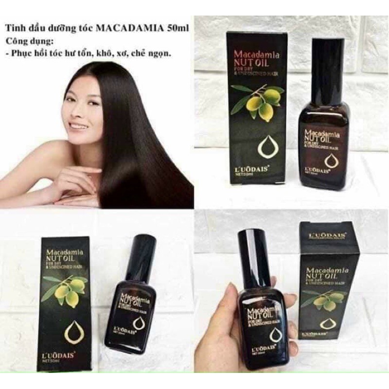 Tinh dầu dưỡng tóc Macadamia Nut Oil 50ml✨