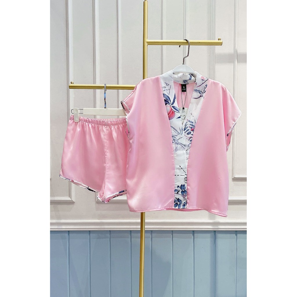 Đồ ngủ mặc nhà Set ngắn viền hoa - Midnight Sleepwear | BigBuy360 - bigbuy360.vn