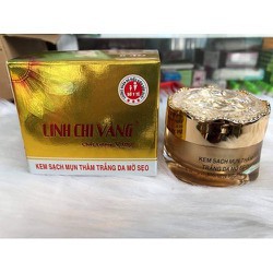 KEM SẠCH MỤN THÂM, TRẮNG DA, MỜ SẸO LINH CHI VÀNG 25G