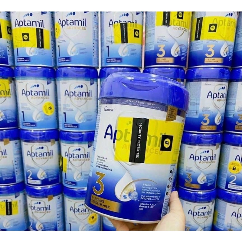 Sữa Aptamil bạc Anh số 1,2,3 800g
