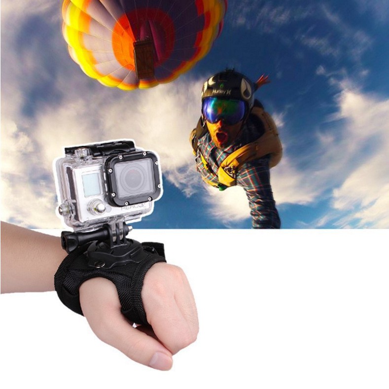 Dây đeo mu bàn tay xoay 360 độ cho camera hành động GoPro - Sjcam