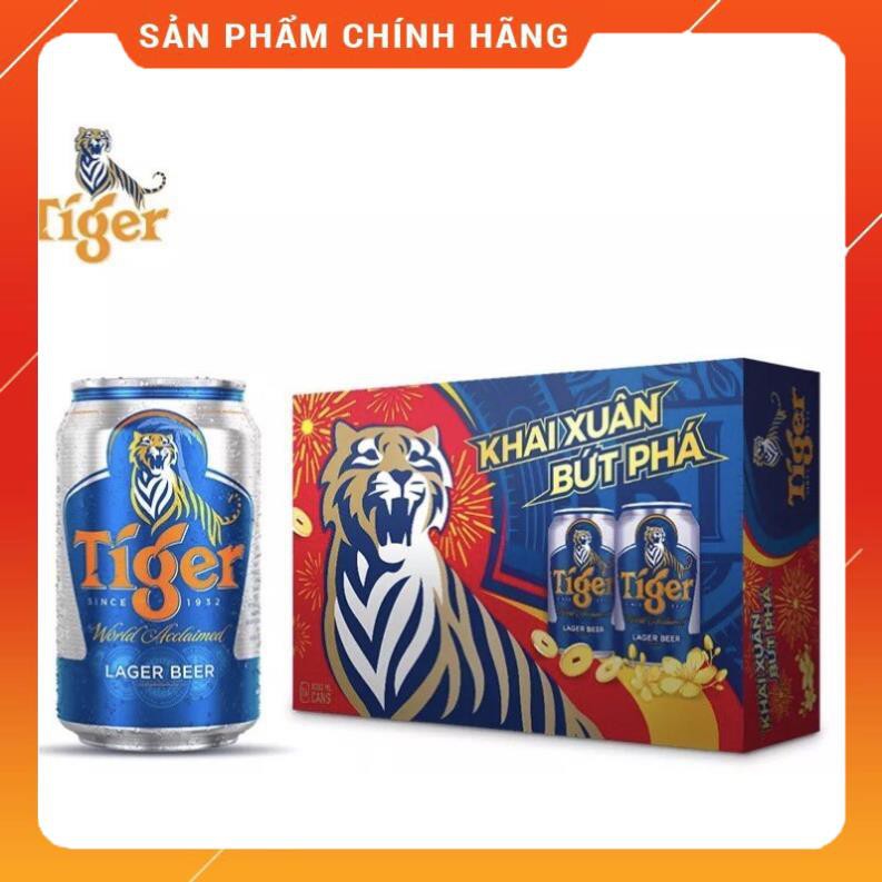 [DEAL SỐC] [SALE HOT] [FREESHIP] MỘT THÙNG BIA TIGER XUÂN MẪU MỚI 2021 KHAI XUÂN BỨC PHÁ