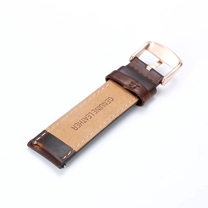 High quality Genuine leather strap Multiple specifications watchband  black and brown