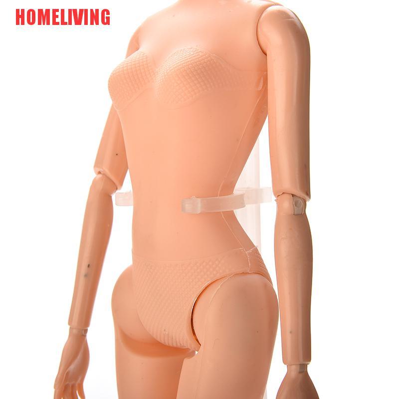 1 X Móc Treo Quần Áo Búp Bê Bằng Nhựa Màu Trắng