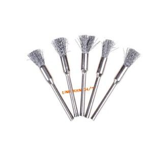Bộ 2 Chổi Chụm Đánh Rỉ, Đánh Bóng Cho Máy Mài 5mm trục 3mm