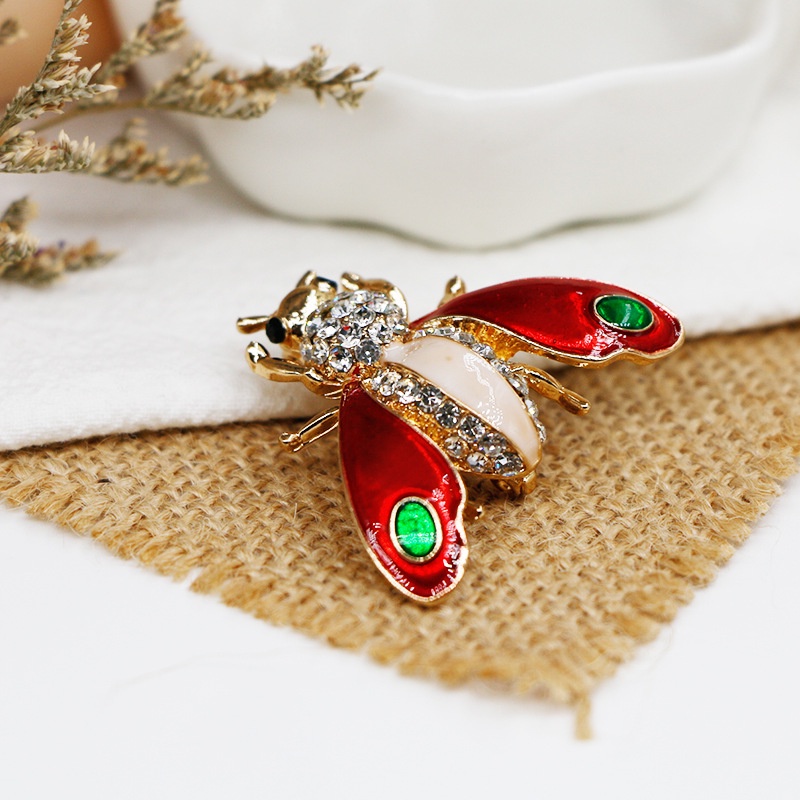 Ghim Cài Áo Hình Ong Đính Đá Thời Trang