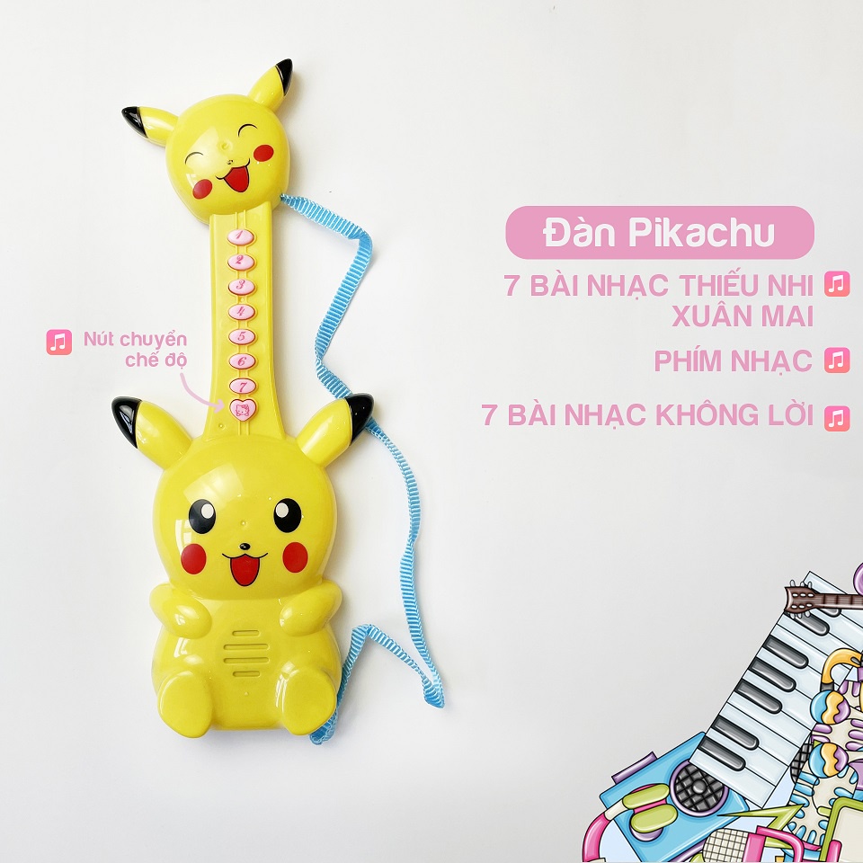 Đồ chơi âm nhạc cho bé đàn guitar cho trẻ nhạc thiếu nhi tiếng việt DCGD08 KIDS GARDEN