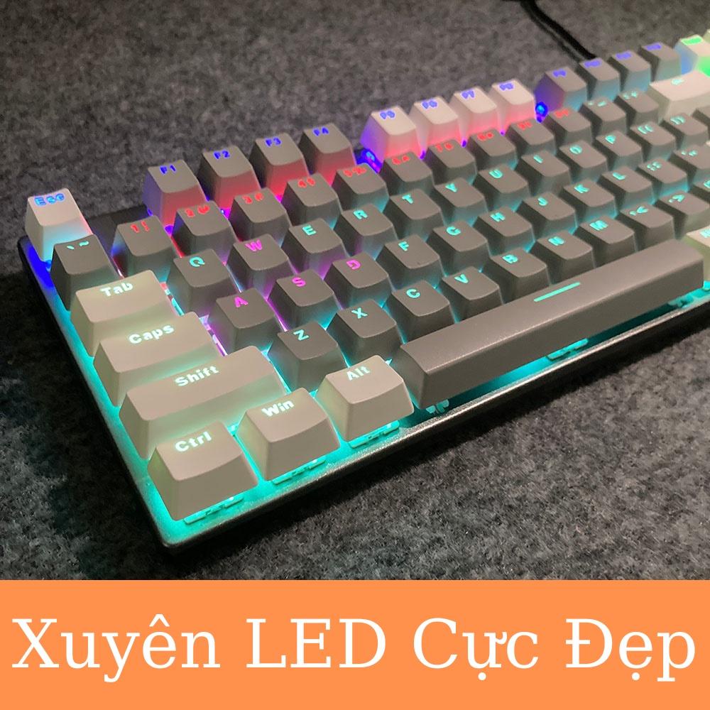 Keycap ABS mix màu không giới hạn, dùng để gắn vào bàn phím cơ, Profile OEM, phù hợp các loại bàn phím layout  60-87-104