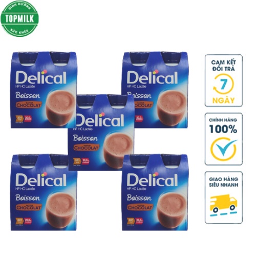 ( Combo 6 vỉ ) Sữa Delical Sản phẩm cho người ung thư vị socola