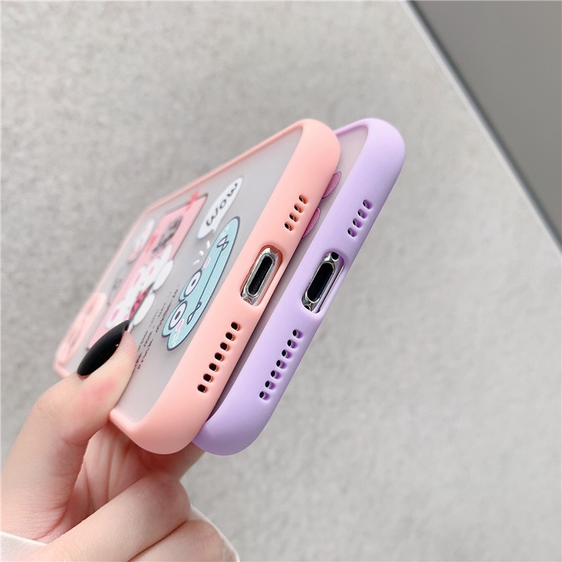 Ốp lưng iphone nhám ếch và thỏ 5/5s/6/6plus/6s/6splus/7/7plus/8/8plus/x/xr/xs/11/12/pro/max/plus/promax - Awifi U6-15 | BigBuy360 - bigbuy360.vn