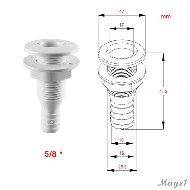 Ống Bơm Thru-Hull Bằng Nhựa Cho Tàu Thuyền | BigBuy360 - bigbuy360.vn