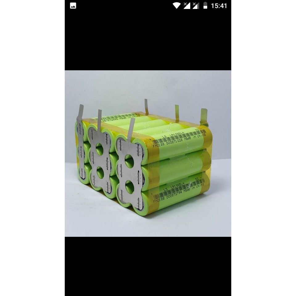 KHỐI PIN 18V/21V LOẠI 15 CELL DUNG LƯỢNG 6000MAH DÙNG CELL LISHEN XANH LÁ