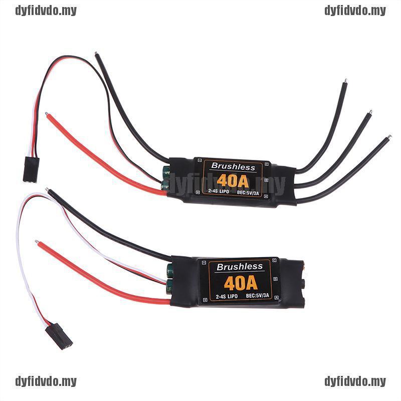 Mô Tơ Không Chổi Than Esc 40a Điều Khiển Tốc Độ Cho Máy Bay Điều Khiển Từ Xa Đồ Chơi