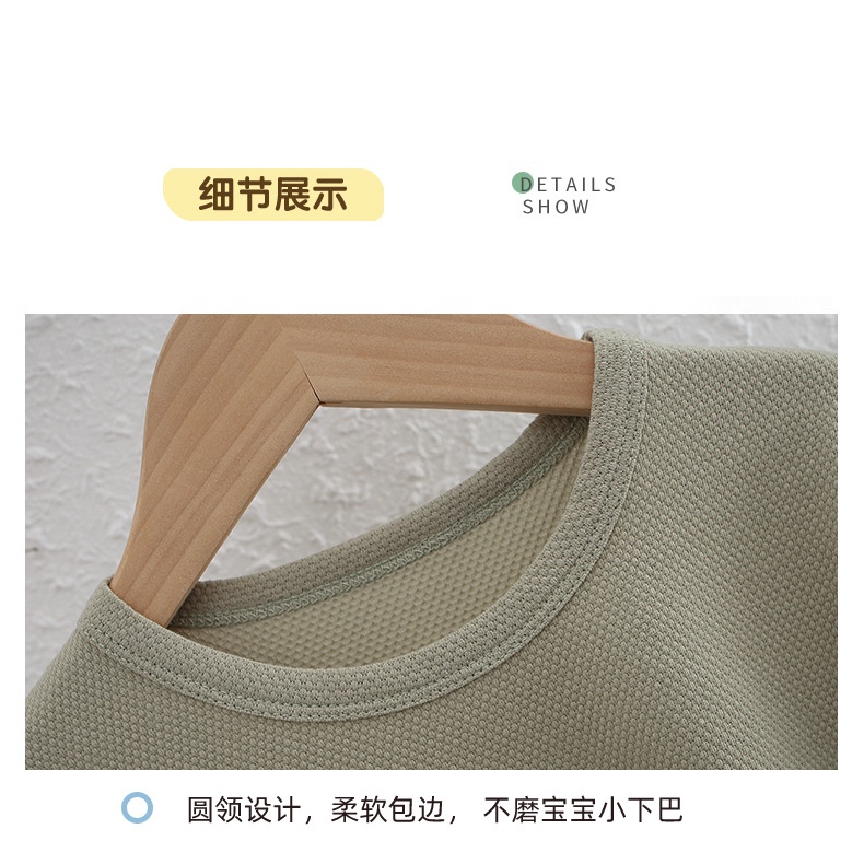 Áo Thun Cotton Tay Ngắn Cổ Tròn Thoáng Khí In Họa Tiết Hoạt Hình Phong Cách Hàn Quốc Dành Cho Trẻ Em 90-160cm