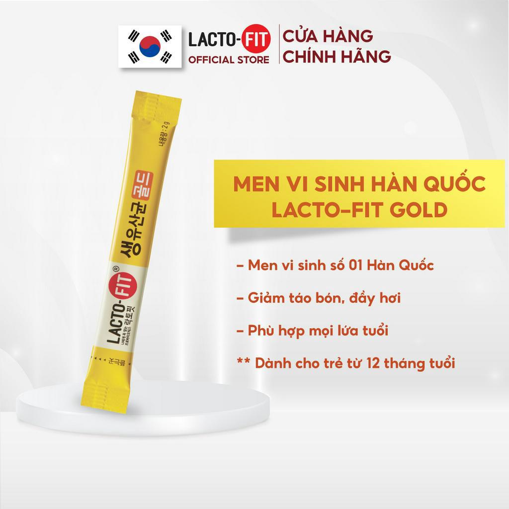 Gói Lẻ Men Vi Sinh LACTO-FIT GOLD - Cải Thiện Tiêu Hoá Cho Cả Gia Đình (1 gói x 2g)