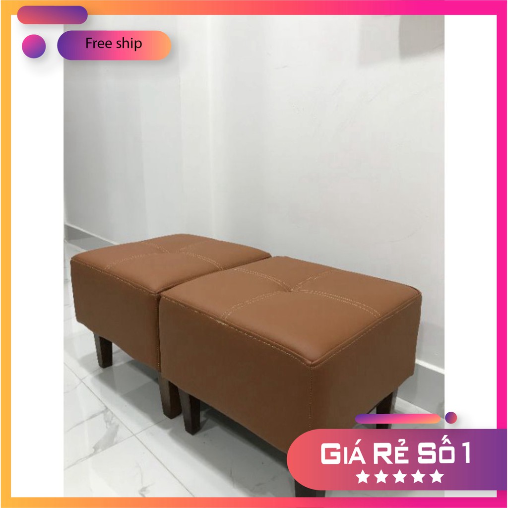 ⚡ BẢO HÀNH 12TH ⚡ Ghế đôn sofa. Bề mặt vuông kích thước 42x 42 cm