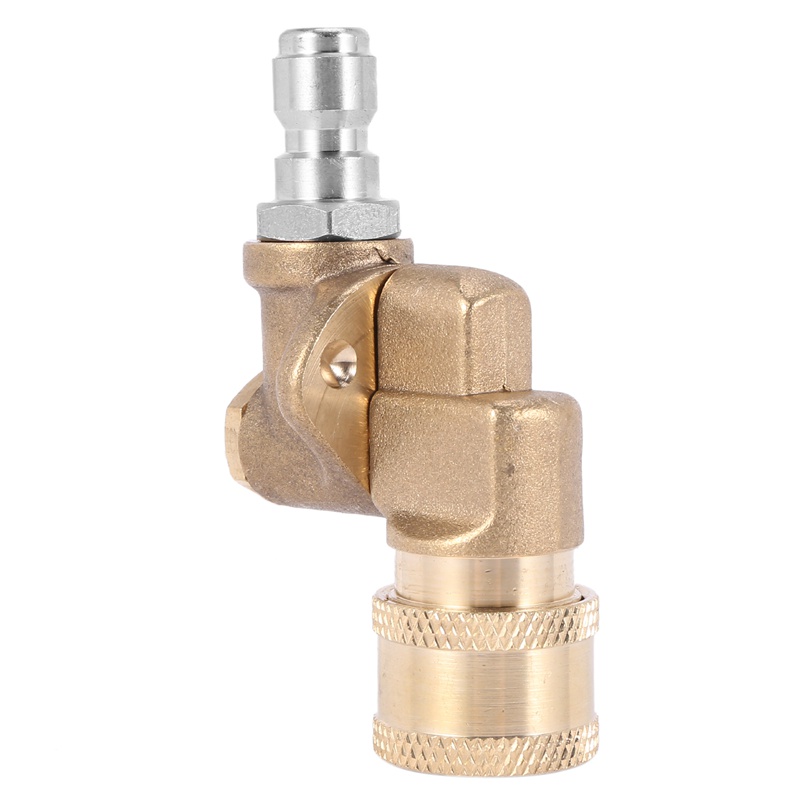 Đầu nối vòi xịt nước áp lực cứng 90 độ 4500 Psi 1/4 Inch