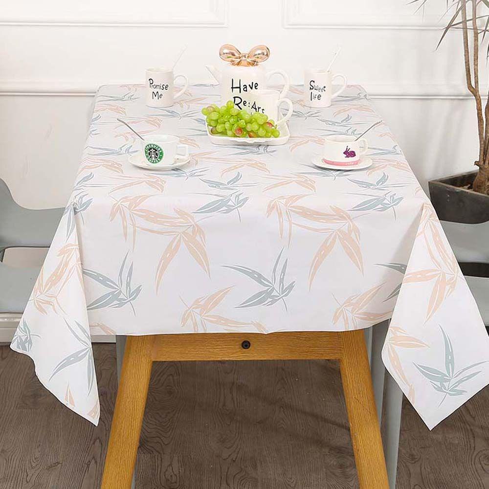 YIYU Khăn Trải Bàn PVC Hình Chữ Nhật Chống Dầu Trang Trí Nhà Bếp