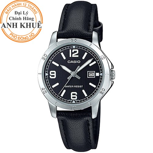 Đồng hồ nữ dây da Casio Anh Khuê LTP-V004L-1BUDF