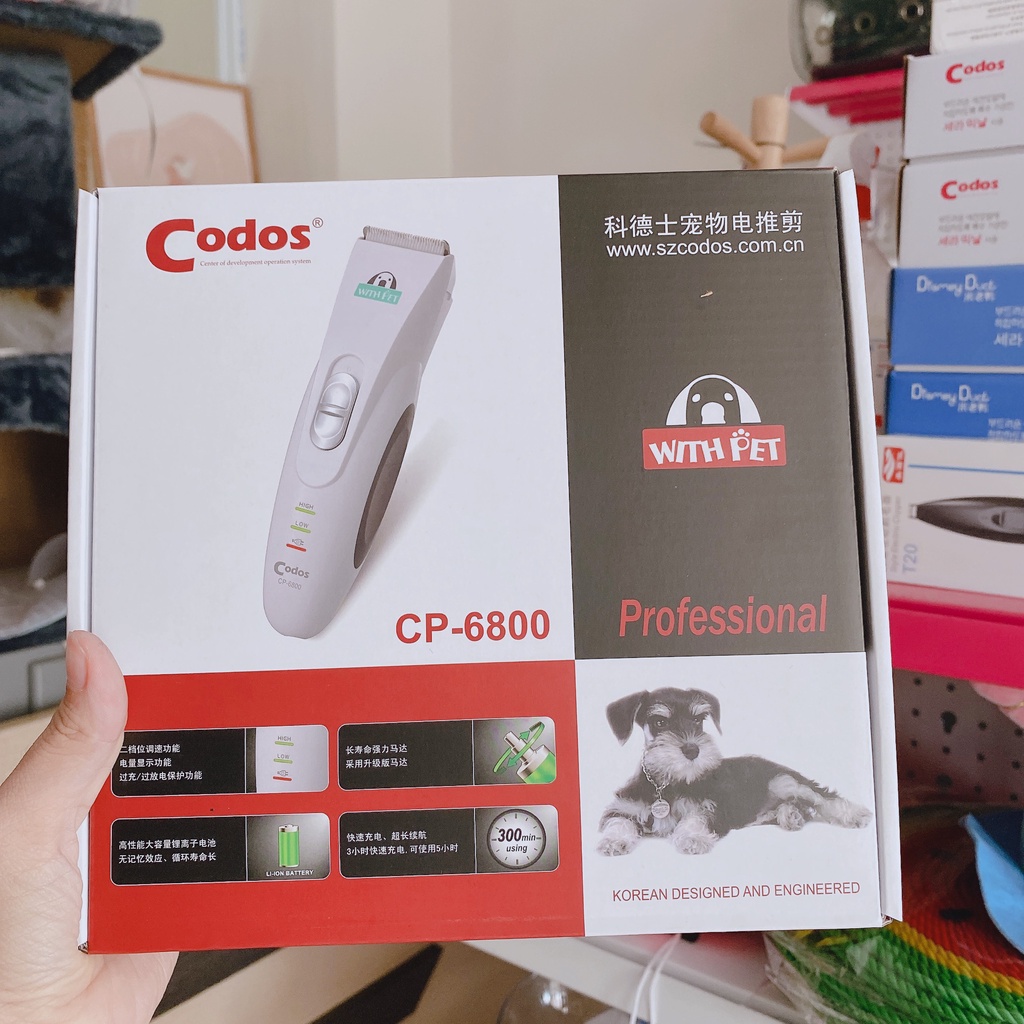 tông đơ Codos 6800 ĐỎ CHÍNH HÃNG/ lưỡi tông đơ CODOS