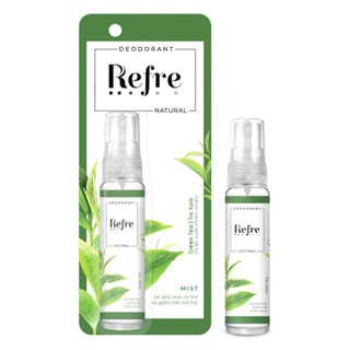 XỊT KHỬ MÙI REFRE NATURAL HƯƠNG TRÀ XANH