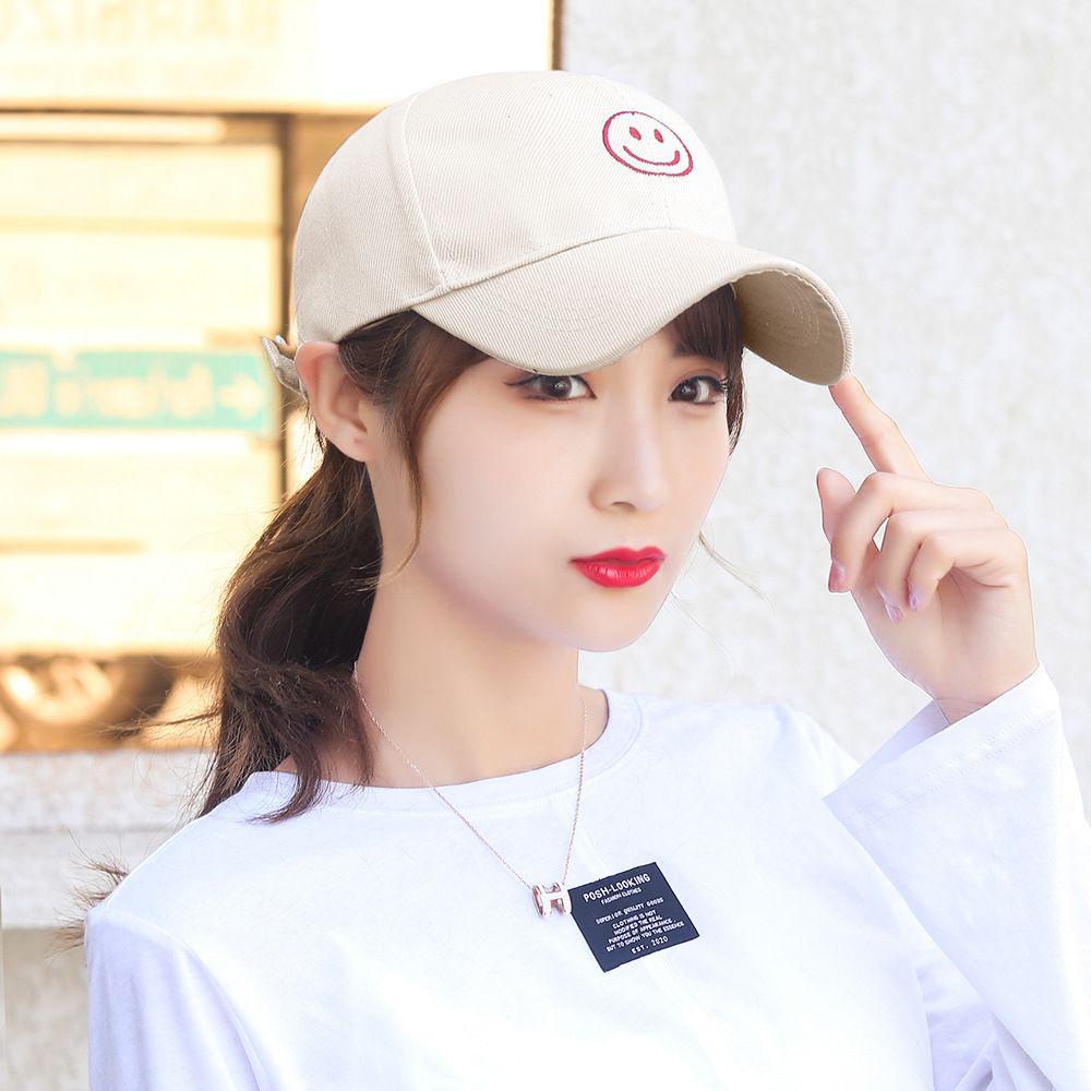 Mũ Lưỡi Trai Cotton Thêu Chữ Phong Cách Hip Hop Cho Nữ