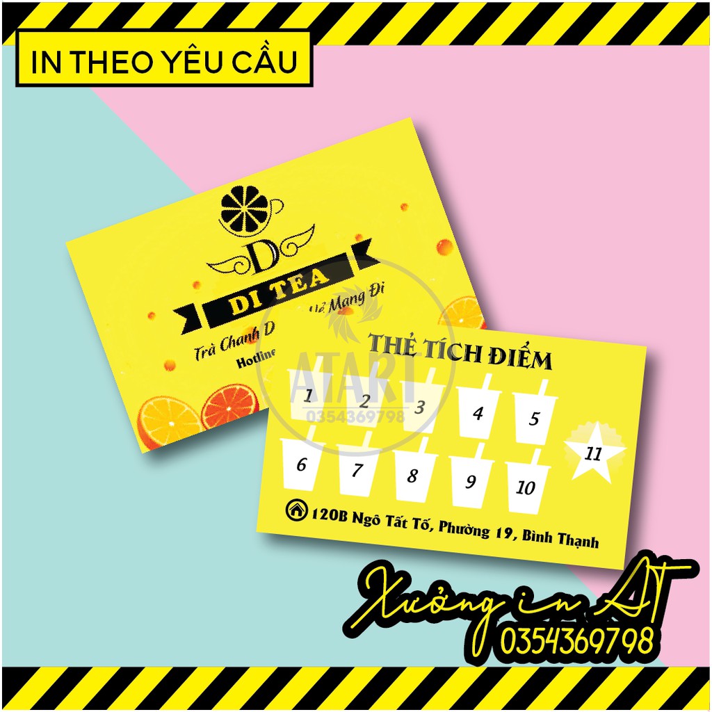 IN THẺ TÍCH ĐIỂM/ VOUCHER/ NAMECARD THEO YÊU CẦU - 1000 CÁI