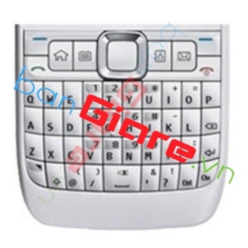 PHÍM NOKIA E63 MÀU TRẮNG