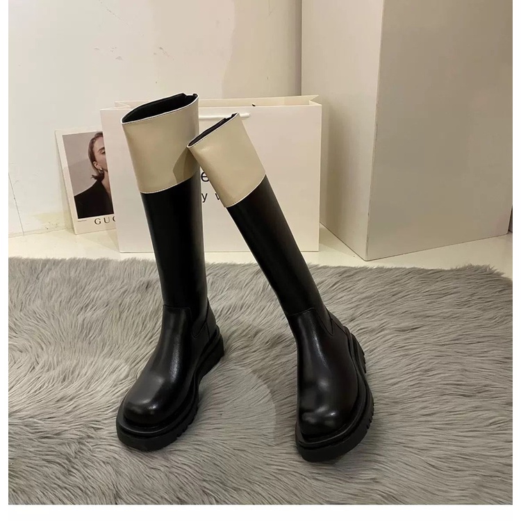 Giày Cao Gót Mũi Tròn Phối Khóa Kéo Thời Trang Dành Cho Nữ