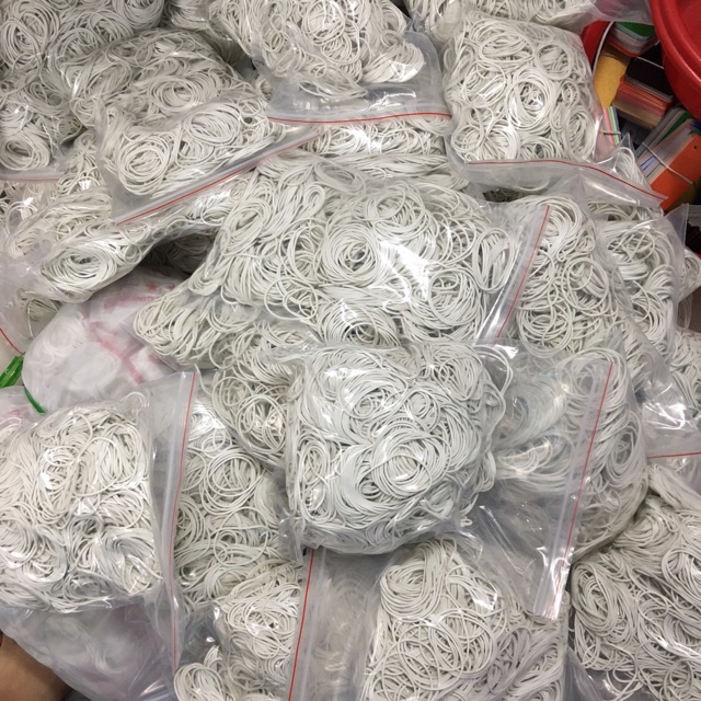 100g Dây thun trắng - hàng xuất khẩu loại tốt