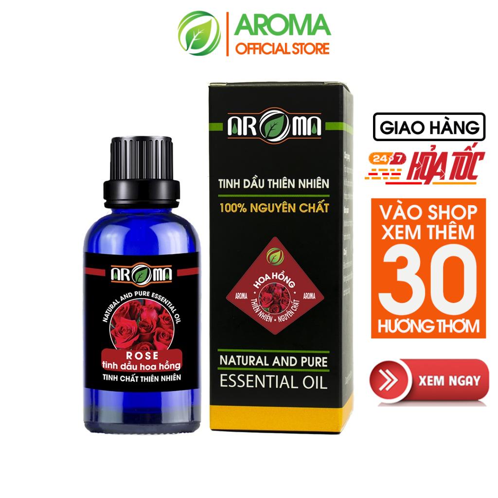 Tinh dầu Hoa Hồng AROMA | Rose Essential Oil, tinh dầu thơm phòng, thư giãn, đẹp da, thơm tóc