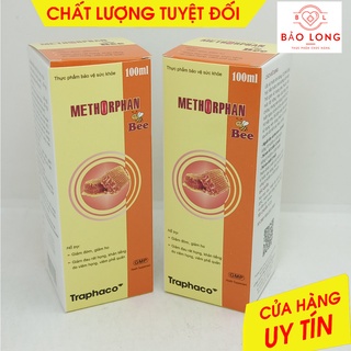 Siro Ho Methorphan Bee giúp giảm ho, khản tiếng Chai 100ml