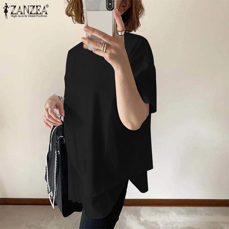 Set áo thun ngắn tay + áo yếm hai dây Zanzea thời trang dành cho nữ